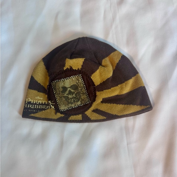 Disney Brown and Gold Pirates of the Caribbean Kids Hat - Picture 1 of 4